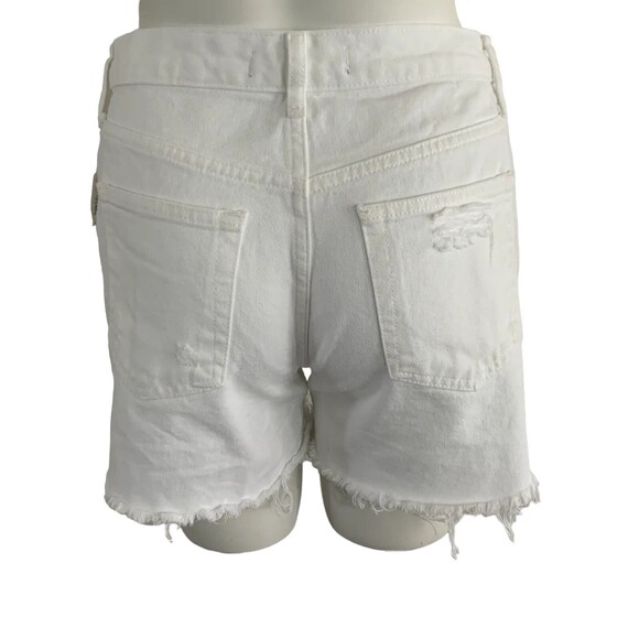 Free People Women Size 26 Distressed White Short Raw Hem - Picture 2 of 11